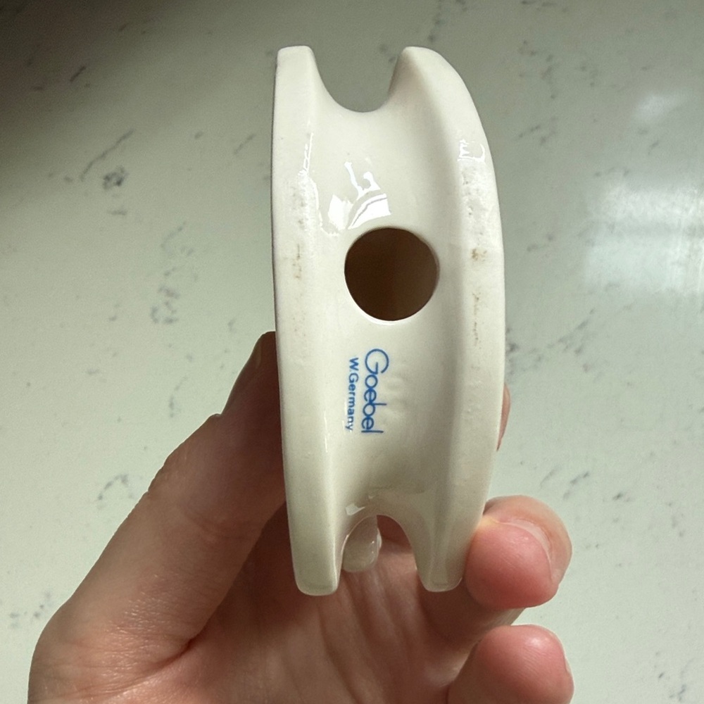 Goebel White Ceramic Rocking Horse Ornament Base - Picture 2 of 3